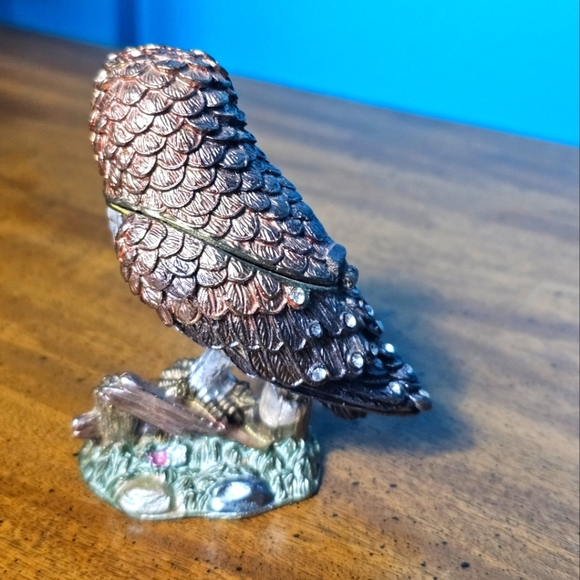 Enamel Owl Trinket | Jewelry Box Collectible - Picture 4 of 6